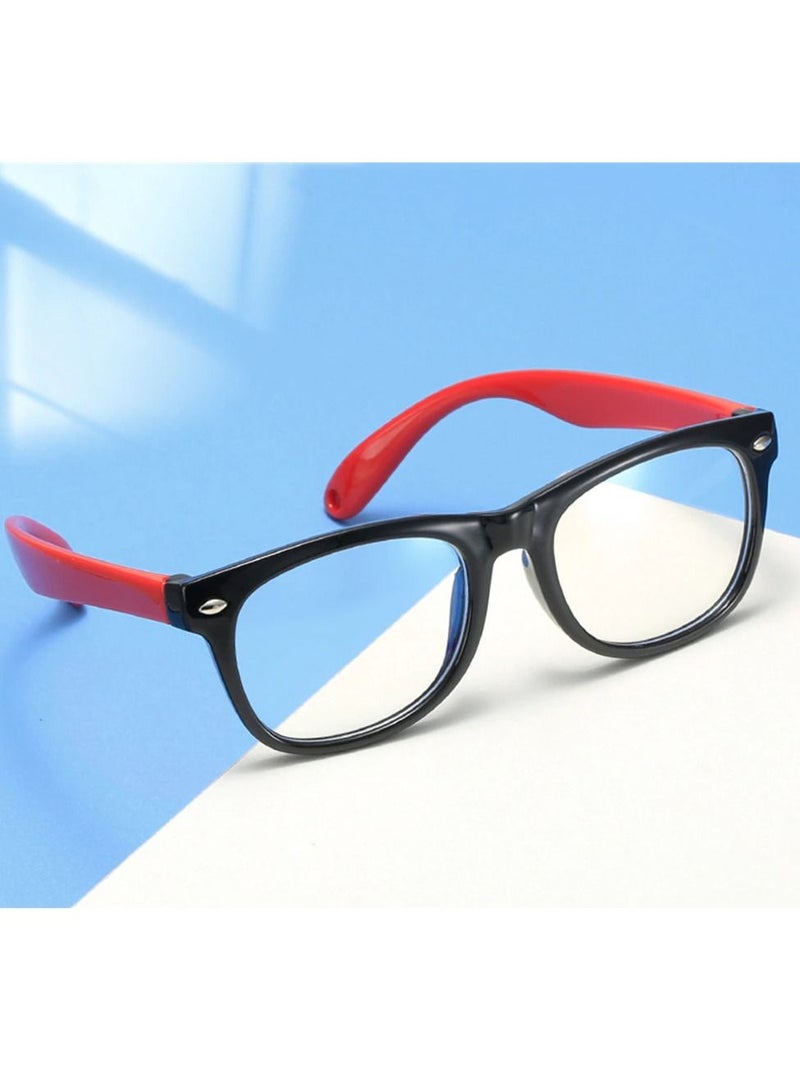 AROAQ Kids Computer Glasses Blue Light Blocking Filter Gaming Goggles Silicone Frame Child Anti Blue Ray Eyewear Red - Image 3
