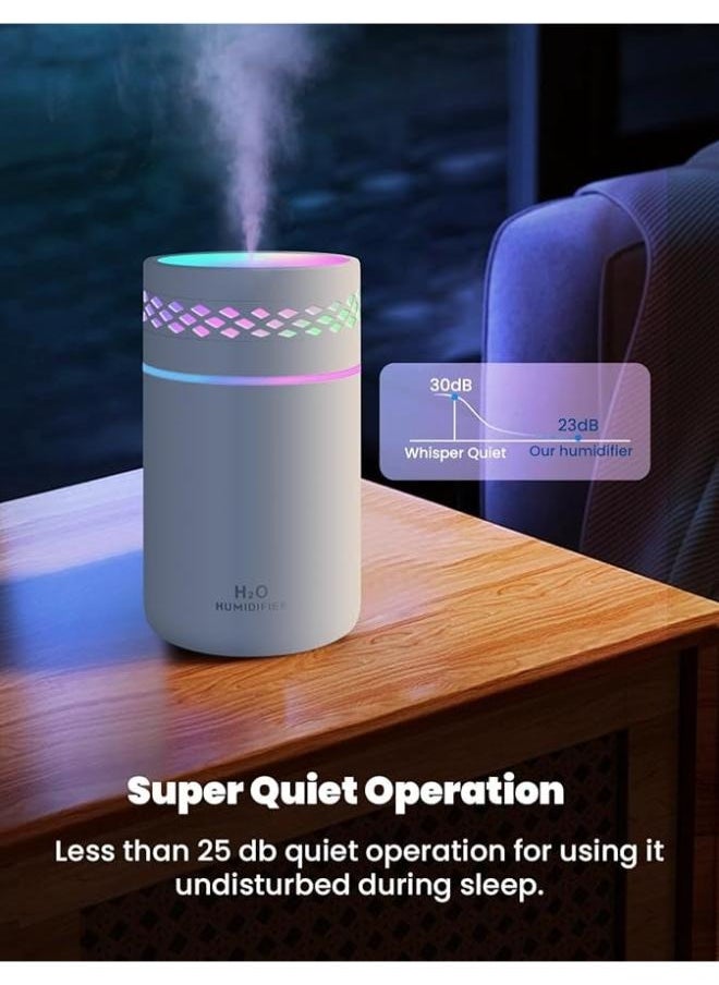 Executive LLC Car Humidifier Diffuser 260ml Type-C Essential Oil Aromatherapy Diffuser with Colorful Light Cool Mist Air Humidifier Car Air Purifier USB Quiet for Car Plants Home  - Image 3