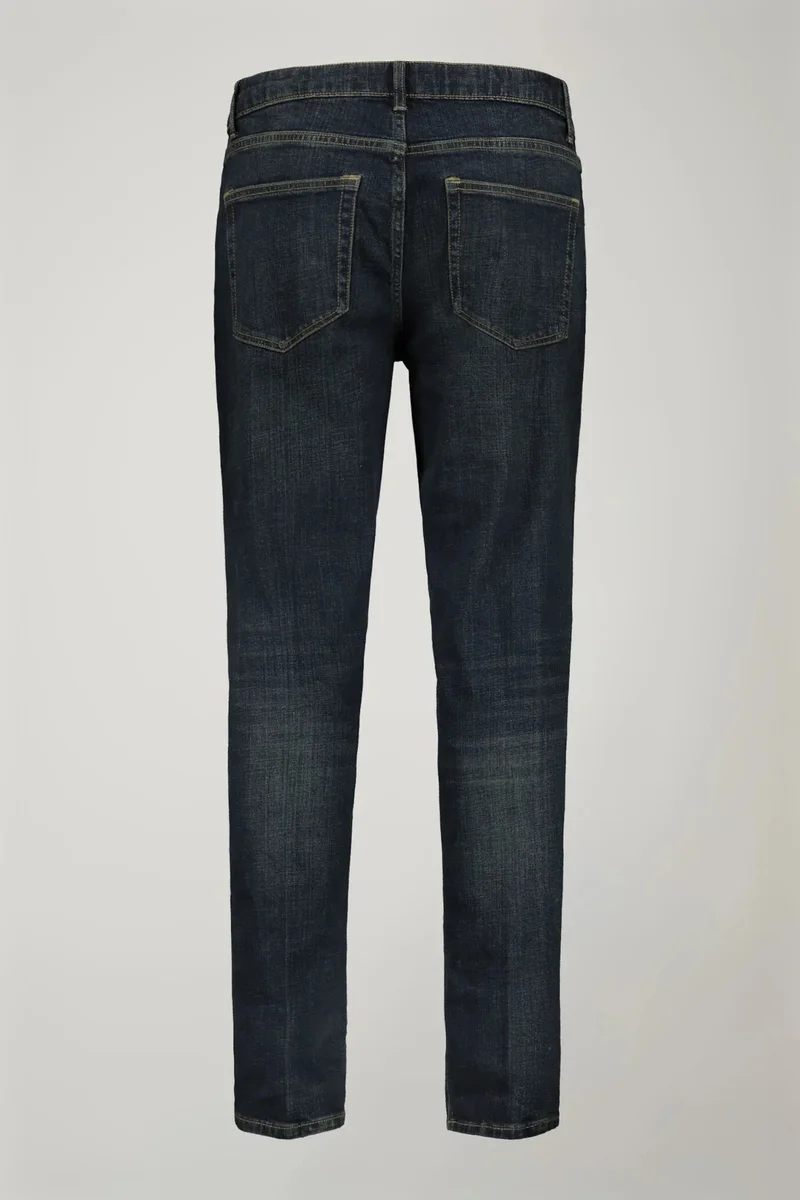Doppelganger Blue Men's 5-pocket regular fit jeans - DK Denim for Men | Best Price UAE