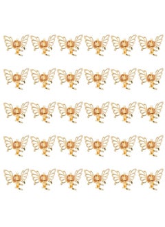 Wecoe 30 Pcs Small Gold Butterfly Hair Clips Girls Tiny Mini Claw Clips Cute Decorative Hair Clips Little Baby Toddler Kids Flower Girls Short Hair Hair Accessories For Women Girls Gifts For Her  - Image 1