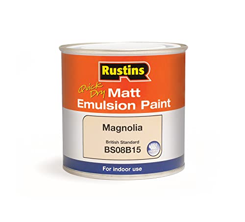 RUSTINS Matt Emulsion Paint Magnolia 250ml - Image 5