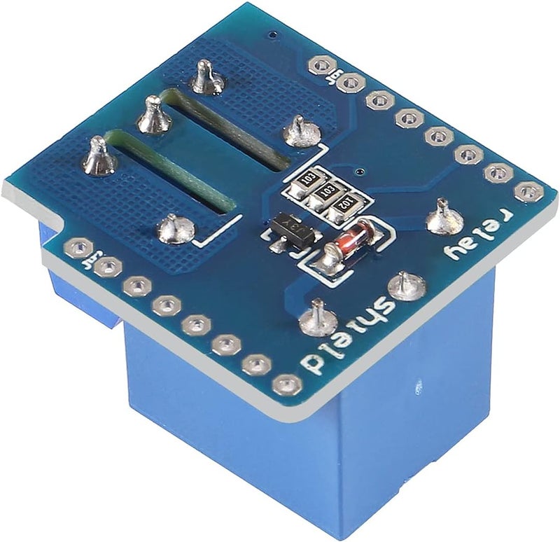 UMLIFE 10pcs 5V Mini Relay Shield 5V Relay Module 1 Channel 5V Relay Shield for WeMos D1 Mini also Compatible with Arduino  - Image 4