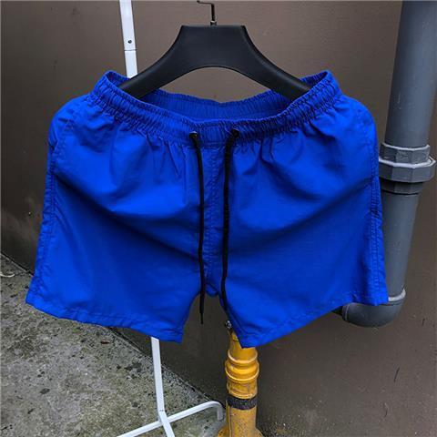 Generic Beach Pants Loose Mens Solid Color Seaside Vacation Casual Sports Quick-drying Shorts Trendy Summer 4-point Pants Large Pants Light green - Image 4