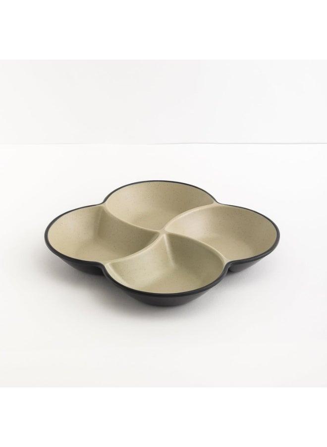 ماستر جولد طبق مربع مقسم مقاوم للكسر مصنوع من الميلامين، مقاس 22.2 × 22.2 سم | طبق متعدد الاستخدامات، مثالي لتقديم المقبلات والمكسرات والصلصات والوجبات الخفيفة في المطاعم والفنادق والمنازل - Image 3