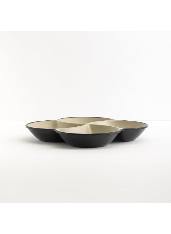 ماستر جولد طبق مربع مقسم مقاوم للكسر مصنوع من الميلامين، مقاس 22.2 × 22.2 سم | طبق متعدد الاستخدامات، مثالي لتقديم المقبلات والمكسرات والصلصات والوجبات الخفيفة في المطاعم والفنادق والمنازل - Image 2