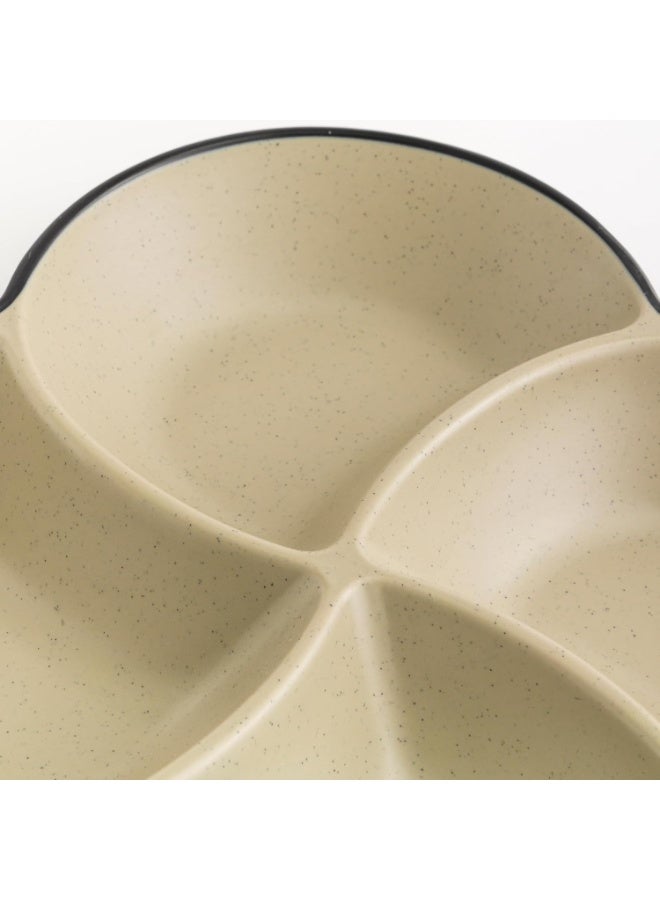 ماستر جولد طبق مربع مقسم مقاوم للكسر مصنوع من الميلامين، مقاس 22.2 × 22.2 سم | طبق متعدد الاستخدامات، مثالي لتقديم المقبلات والمكسرات والصلصات والوجبات الخفيفة في المطاعم والفنادق والمنازل - Image 5