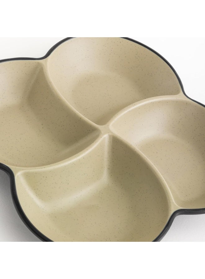 ماستر جولد طبق مربع مقسم مقاوم للكسر مصنوع من الميلامين، مقاس 22.2 × 22.2 سم | طبق متعدد الاستخدامات، مثالي لتقديم المقبلات والمكسرات والصلصات والوجبات الخفيفة في المطاعم والفنادق والمنازل - Image 4