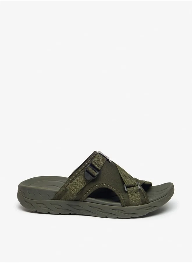 Kappa Mens Solid Slip-On Sports Sandals With Cushioning