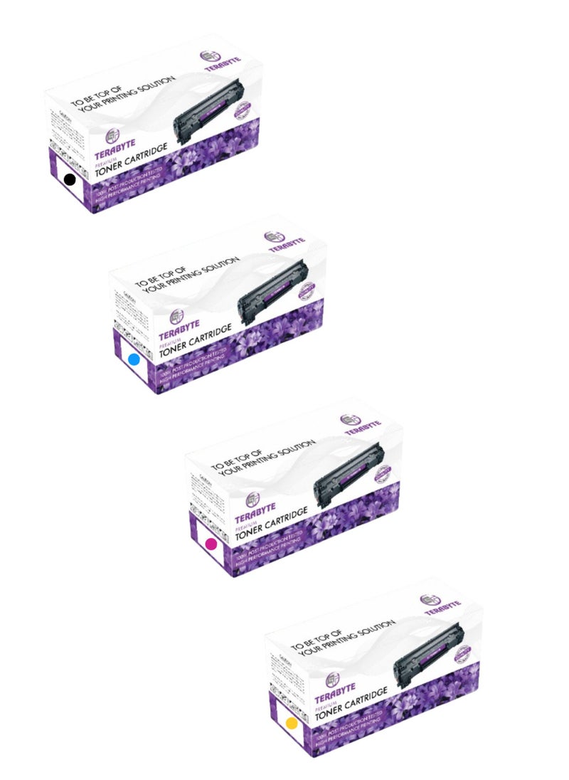 Terabyte 4-Pack 203A CF540A CF541A CF542A CF543A Compatible Toner Cartridge set for Color Laserjet Pro MFP M281FDW M281FDN Pro M254 M254DW  - Image 2