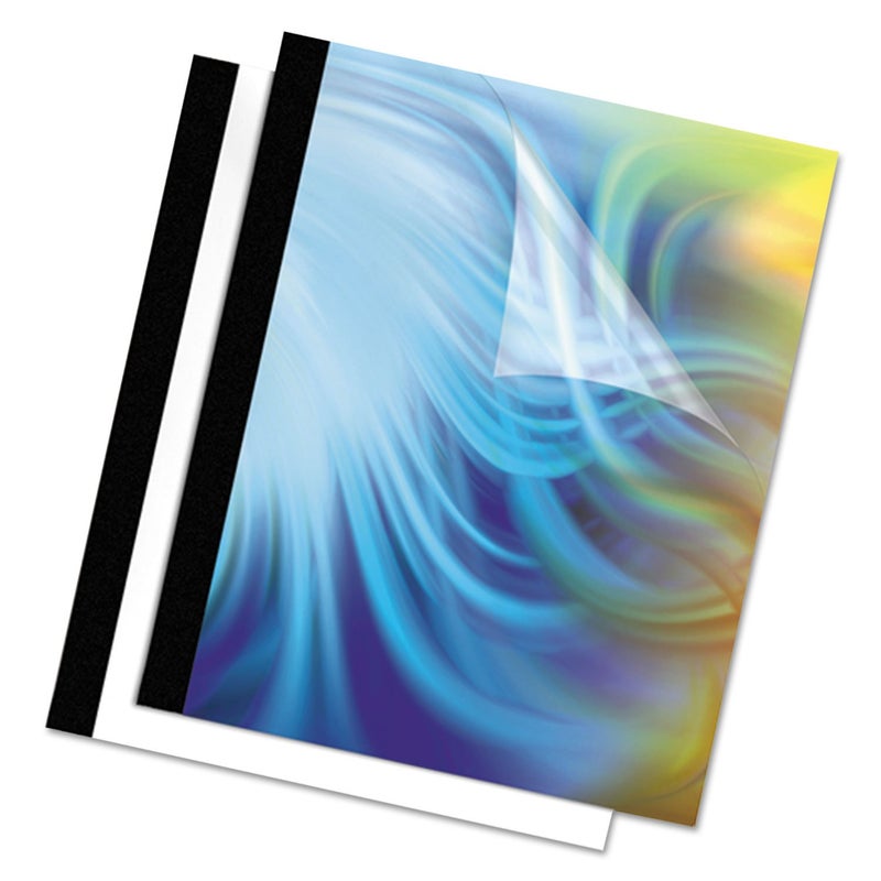 Fellowes أغلفة تجليد حرارية فيلويس 34 بوصة 10 عبوات سوداء 5256801 - Image 3