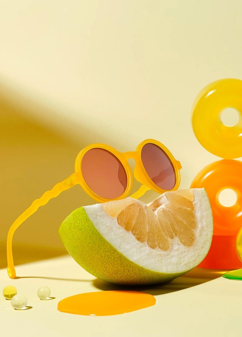 Olivio&co Round Sunglasses Citrus Garden Yellow 3-12 Years