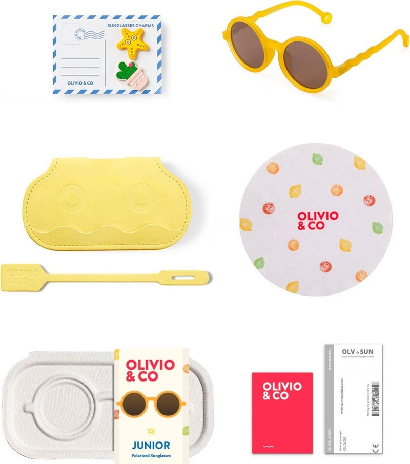 Olivio&co Round Sunglasses Citrus Garden Yellow 3-12 Years