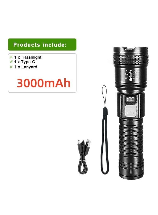 200000LM 800W Super White Laser LED Flashlight Waterproof Zoomable Torch With Tail Light Outdoor Work Light Fishing Camping Lantern - Image 2