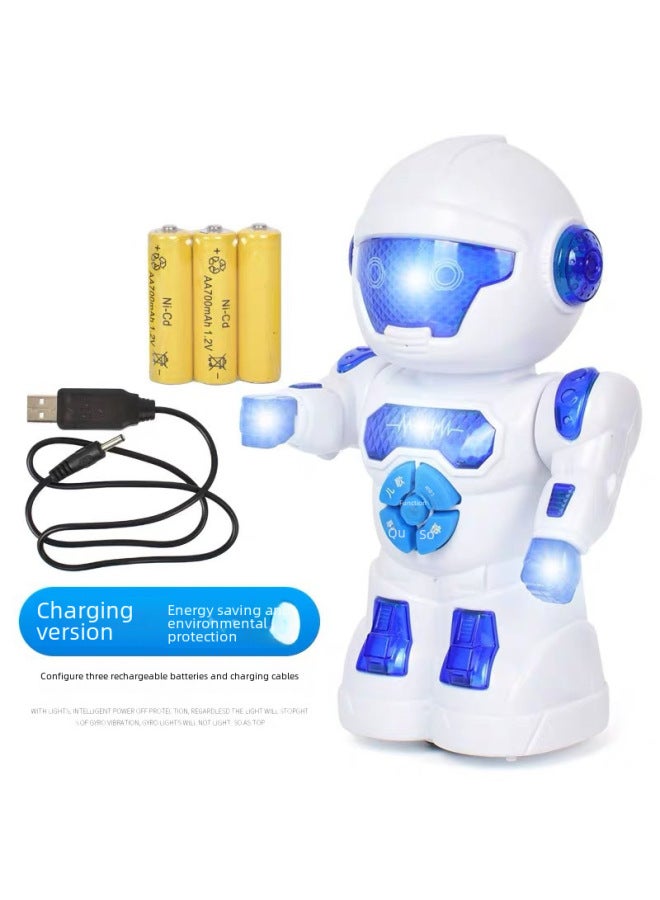 ألعاب الأطفال التعليم المبكر روبوت آلة القصة ألعاب الرقص والعلوم والتعليم آلة التعلم ألعاب الأطفال الرائعة بالجملة اللون: آلة قصة الروبوت 【إصدار البطارية】】 - Image 3