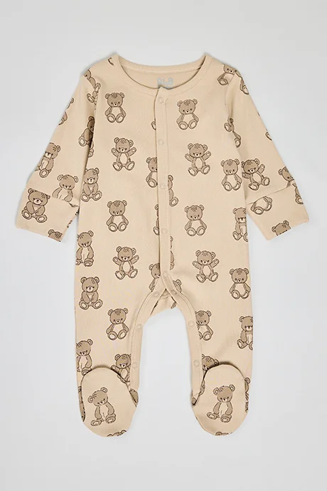أر أند بي 3 Pack Printed Footed Sleepsuits