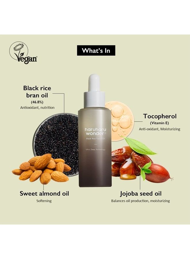 HARUHARU WONDER Black Rice Facial Oil (30ml) - Image 2