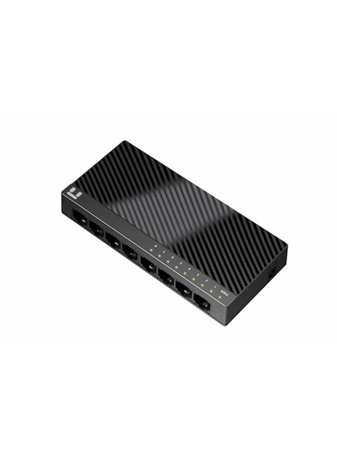 Netis ST3108C 8 Port 10/100Mbps Fast Ethernet Switch | Desktop Ethernet Splitter, Ethernet Hub, Plug and Play, Traffic Optimization Auto-Negotiation RJ45 Ports with Compact Design - Image 1
