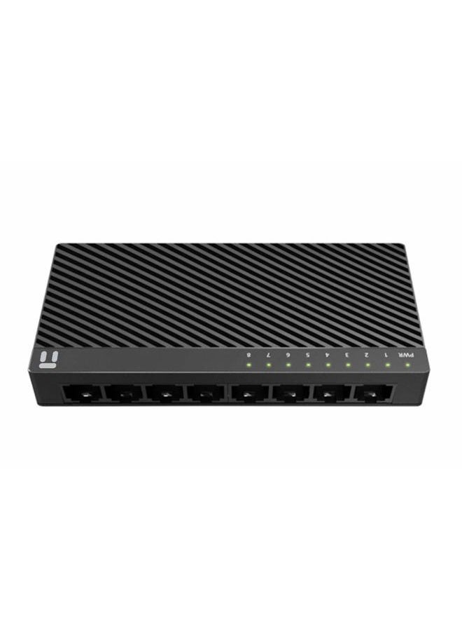 Netis ST3108C 8 Port 10/100Mbps Fast Ethernet Switch | Desktop Ethernet Splitter, Ethernet Hub, Plug and Play, Traffic Optimization Auto-Negotiation RJ45 Ports with Compact Design - Image 2
