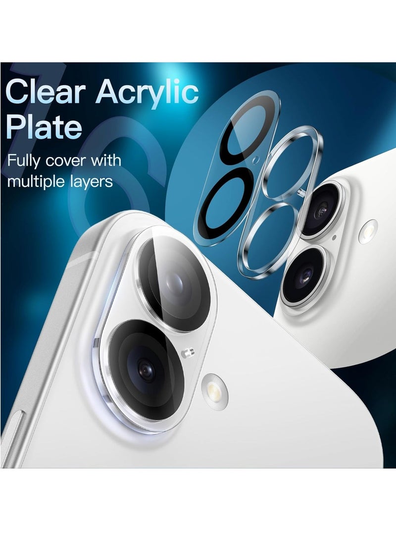 vesus 3-Pack Camera Lens Protector for iPhone 16 Plus (6.7-Inch) â€“ 9H Tempered Glass, Anti-Scratch, Case Friendly, HD Clear, Night Shot Compatible - Image 3