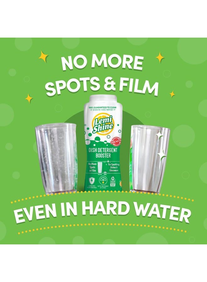 Lemi Shine Natural Dish Detergent Booster - Hard Water Stain Remover - Multi-Use Citric Acid Cleaner - 24 oz (2 Pack) - Image 2
