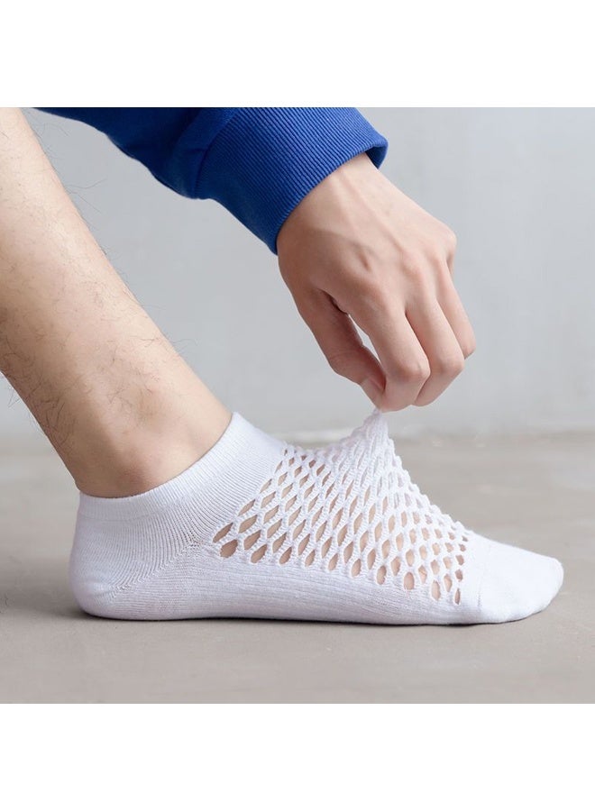 Zeemey Men's and women's mesh boat socks - 10 pairs set. Breathable, invisible short socks. Multiple colors. Comfortable with anti-slip heel - Image 5