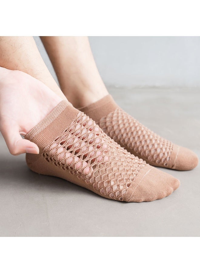 Zeemey Men's and women's mesh boat socks - 10 pairs set. Breathable, invisible short socks. Multiple colors. Comfortable with anti-slip heel - Image 4