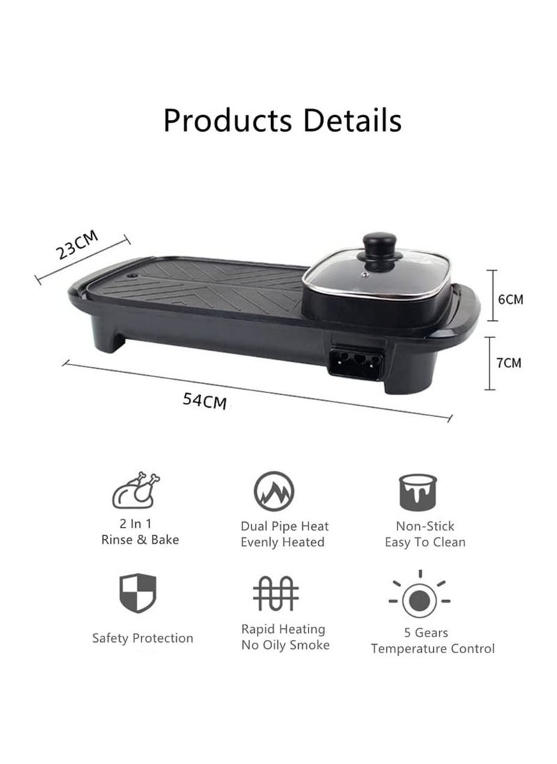 GGEROU Electric BBQ Grill Hot Pot Shabu Shabu Hot Pot  - Image 3