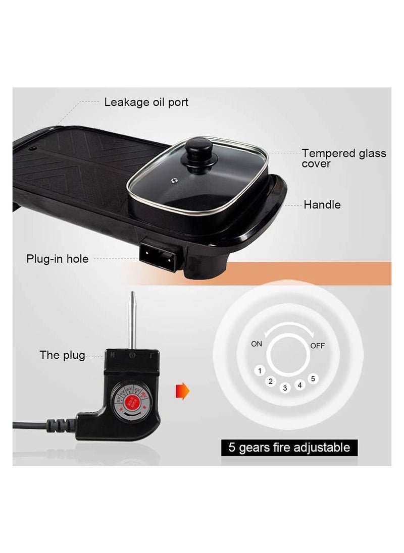 GGEROU Electric BBQ Grill Hot Pot Shabu Shabu Hot Pot  - Image 4