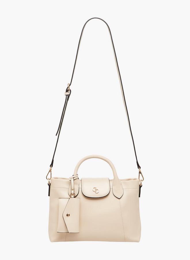 Celeste Solid Tote Bag with Pouch - Image 2