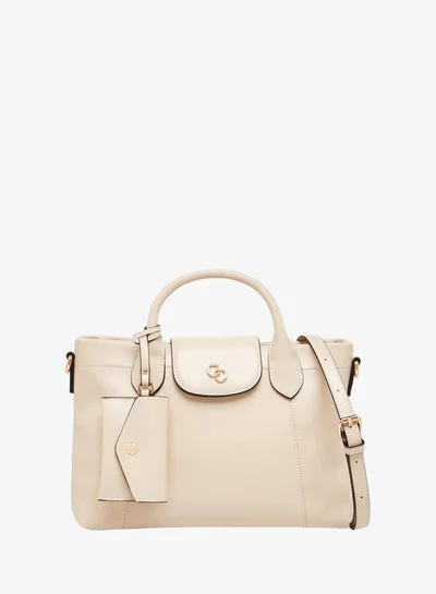 Celeste Solid Tote Bag with Pouch