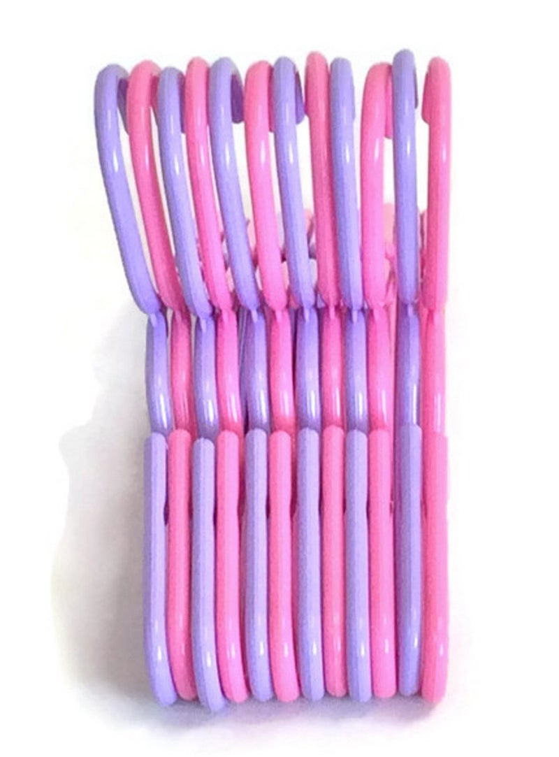Dori's Doll Boutique Doll Hangers Set of (12) 6 Lavender Plastic and 6 Pink for 18 inch Doll Clothes - Image 4