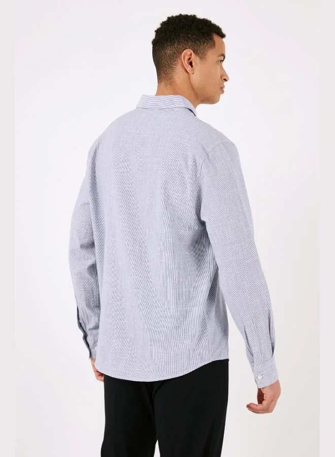 Buratti  Buratti Cotton Regular Fit Button-Down Collar Shirt Men's SHIRT CF24S116488 for Men | Best Price UAE