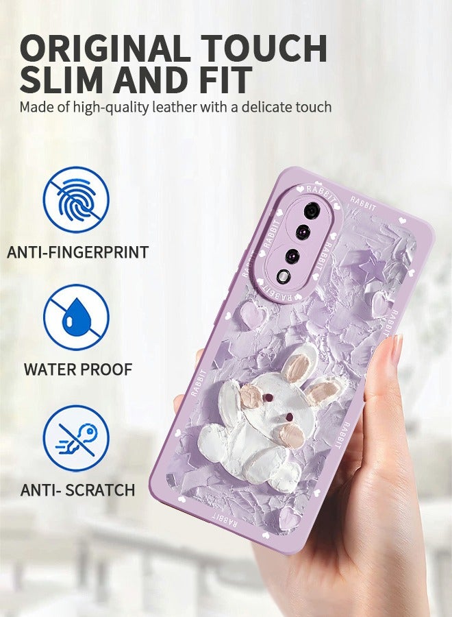 GROIC Cute Case for Huawei Honor 80 Pro Painting Stylish Aesthetic Art Pattern Slim Shockproof Cover,Cartoon Cute Phone Shell - Image 3