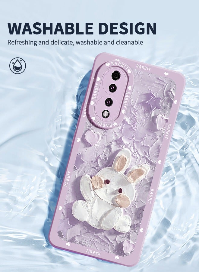 GROIC Cute Case for Huawei Honor 80 Pro Painting Stylish Aesthetic Art Pattern Slim Shockproof Cover,Cartoon Cute Phone Shell - Image 4