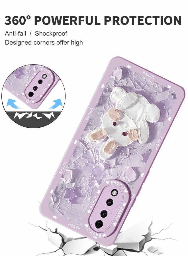 GROIC Cute Case for Huawei Honor 80 Pro Painting Stylish Aesthetic Art Pattern Slim Shockproof Cover,Cartoon Cute Phone Shell - Image 5