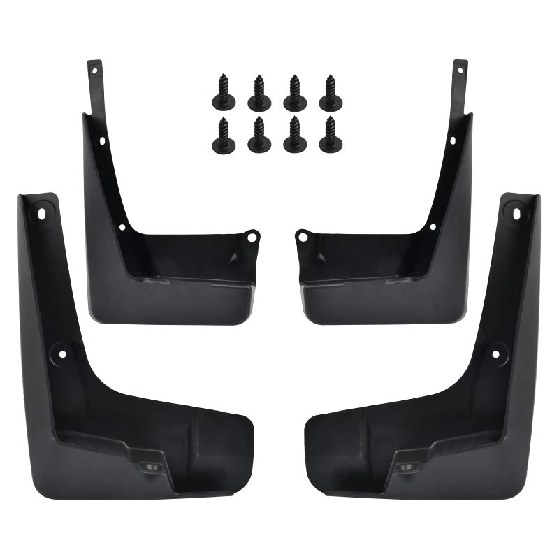 SPEEDWOW Mud Flaps Splash Guards Fit for 20142017 Toyota CorollaWithout Fender FlaresFront and Rear 4 PieceSet