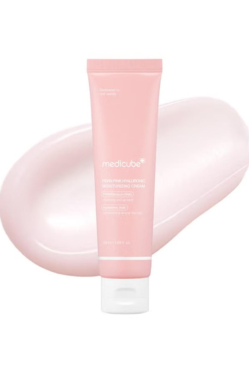 Medicube Salmon DNA PDRN Pink Hyaluronic Moisturizing Cream, Pink Soothing Cream, Hyaluronic acid, Niacinamide, Hydrating & Firming, Uneven Skin Tone, Pore Care, Korean Skincare | 50ml  - Image 1