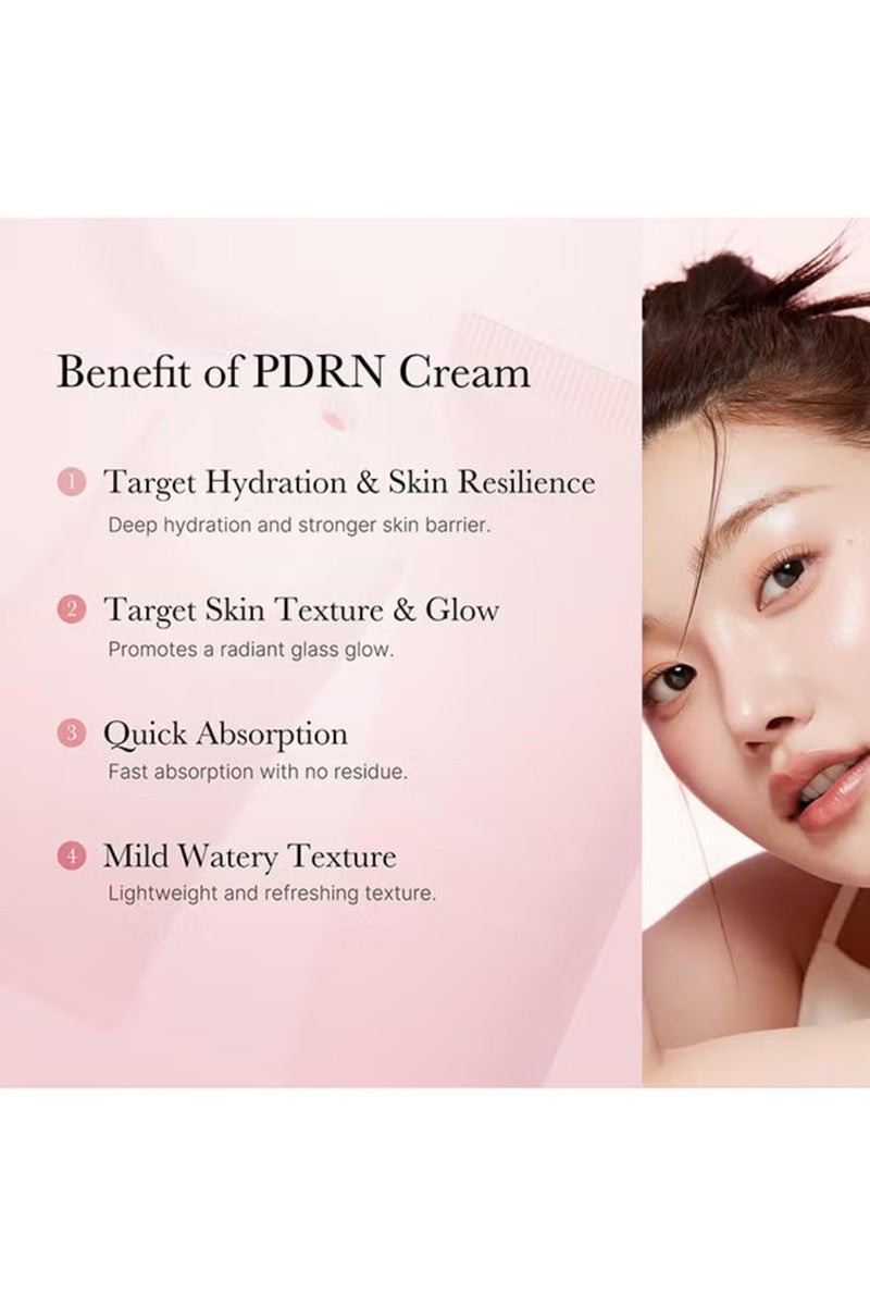 Medicube Salmon DNA PDRN Pink Hyaluronic Moisturizing Cream, Pink Soothing Cream, Hyaluronic acid, Niacinamide, Hydrating & Firming, Uneven Skin Tone, Pore Care, Korean Skincare | 50ml  - Image 4