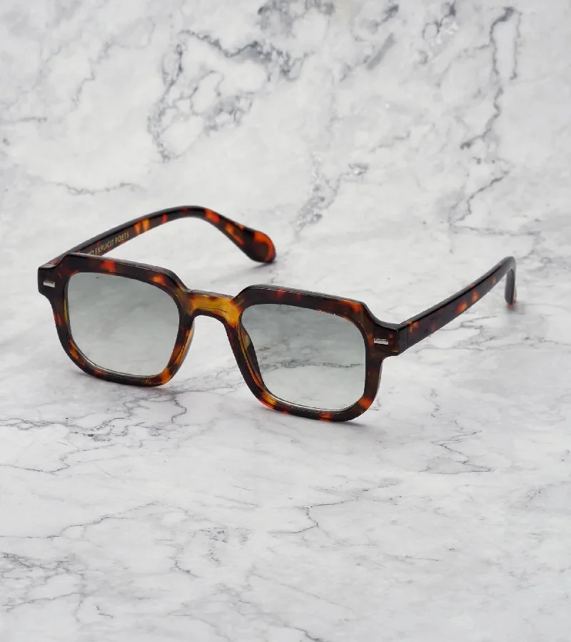  اكسبليست باوتس نظارات شمسية أنيقة للجنسين إيدي سلحفاة تدرج أخضر