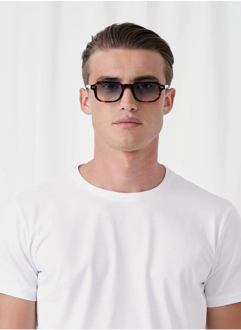Explicit Poets Explicit Poets Unisex EDDIE Tortoise - Gradient Green Stylish Sunglasses, 48EP10