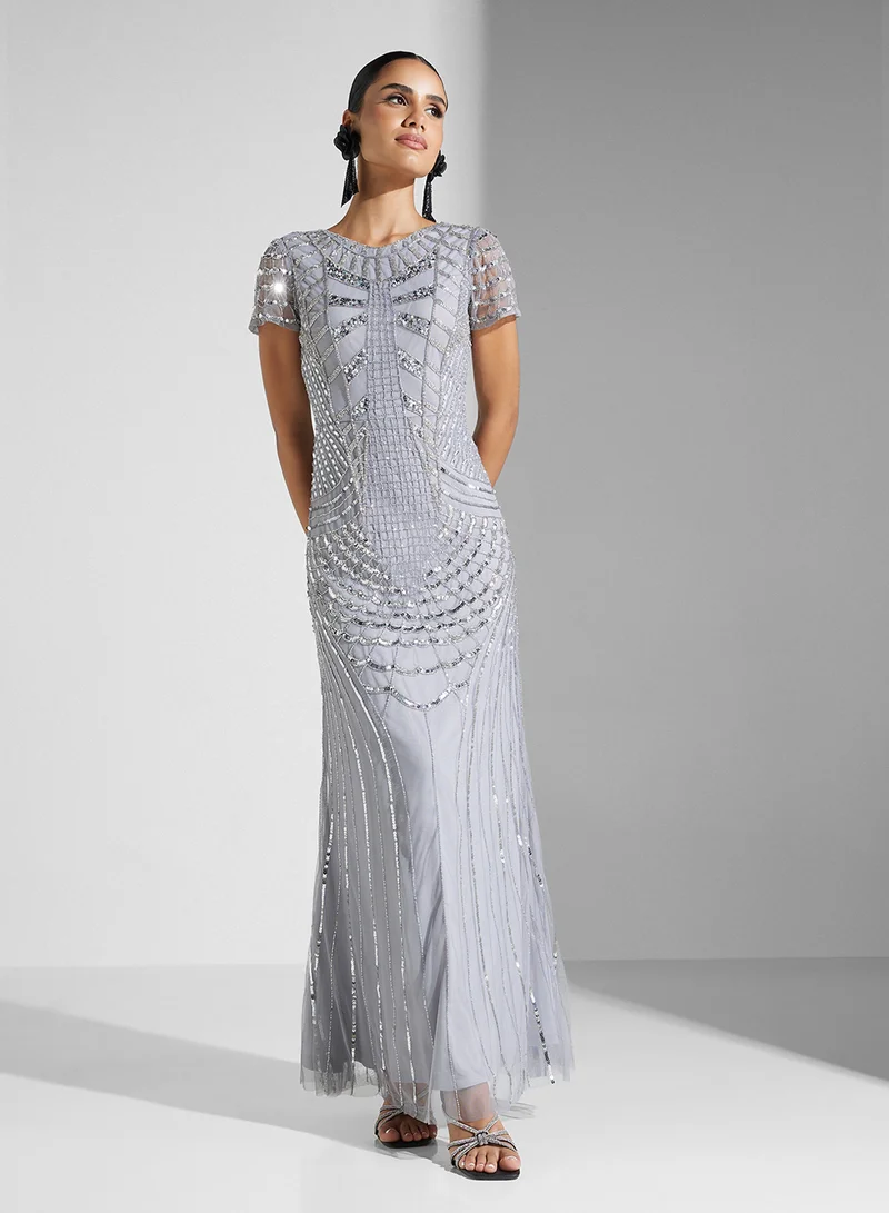 Amelia Rose Sequin Embellished Dress
