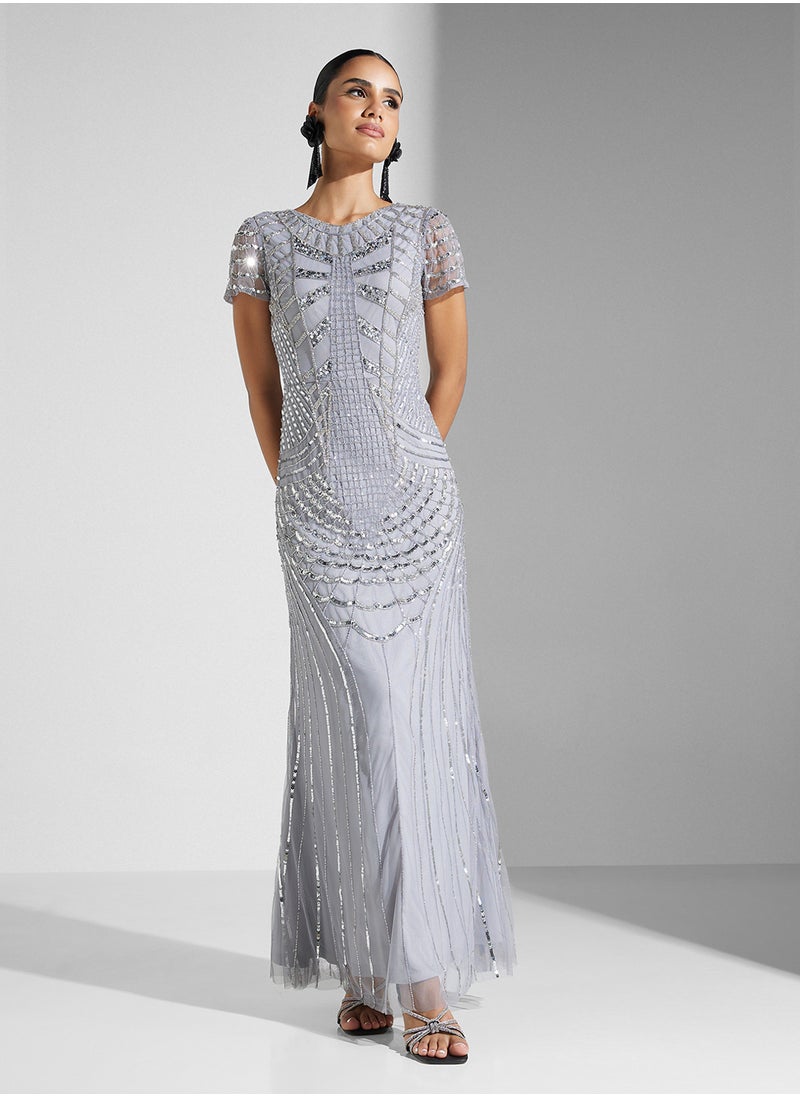 Amelia Rose Embellished Dress  - Image 4