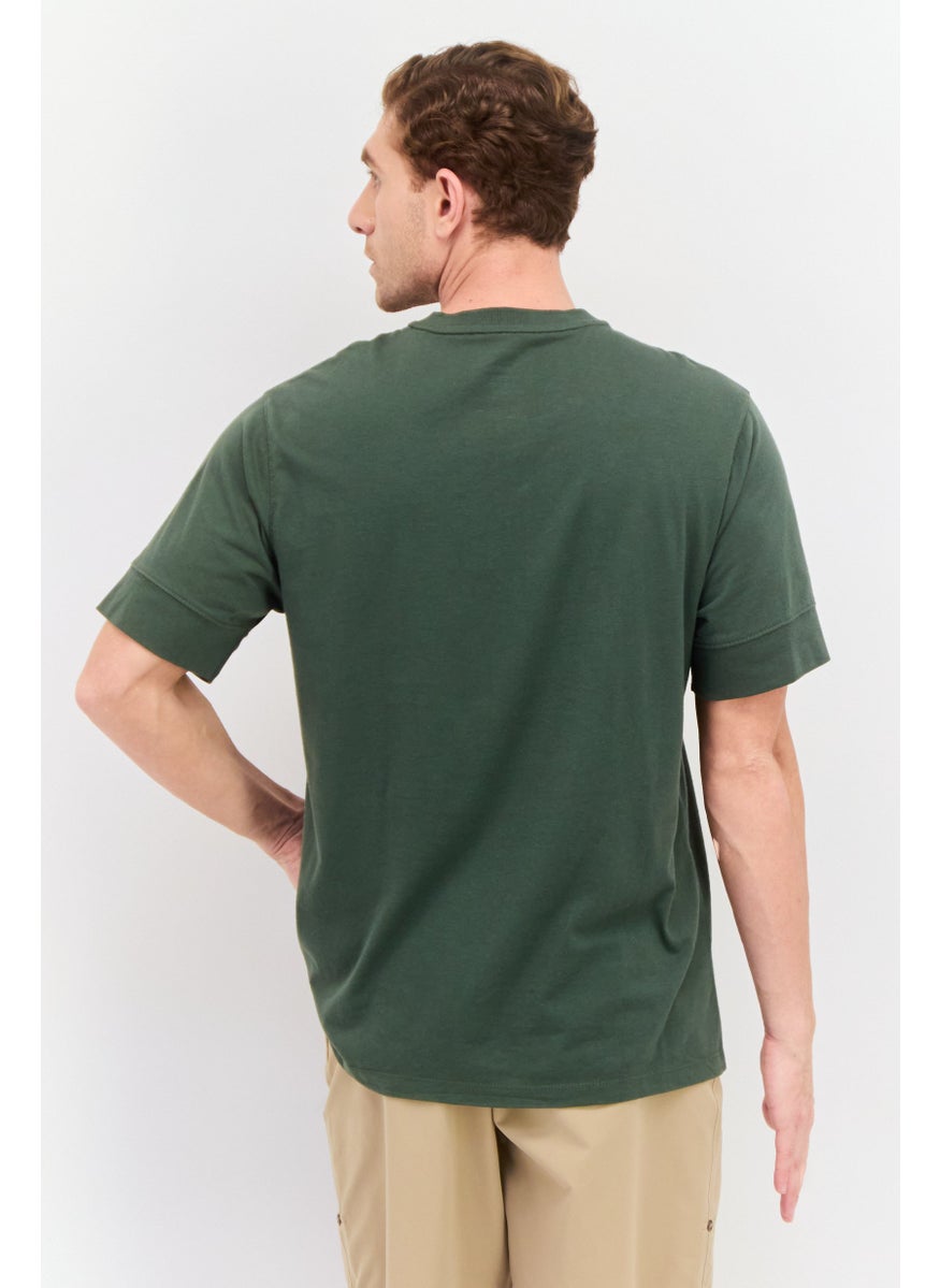 Men Henley Neckline Short Sleeve Plain T-Shirt,  Green - pzsku/ZB63B6BDD405F14DCFAA9Z/45/_/1737642281/e62ba446-127e-4f63-829a-9cafa067bf4a