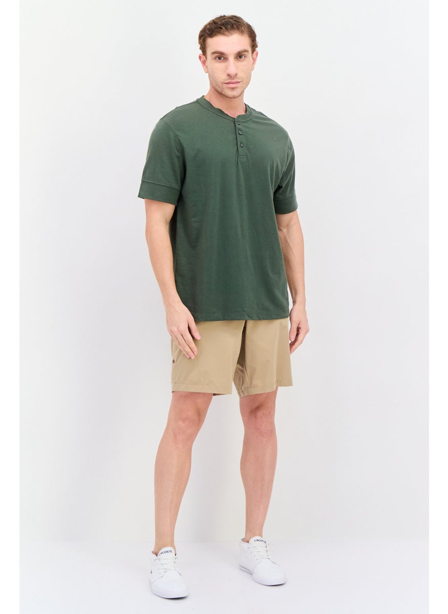 Men Henley Neckline Short Sleeve Plain T-Shirt,  Green - pzsku/ZB63B6BDD405F14DCFAA9Z/45/_/1738592047/741859f1-e221-404b-88d0-ae00d7c55d5a