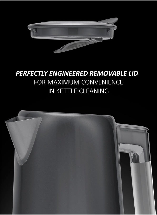 Polaris Electric Kettle with 360° Swivel Base, 1.7 Liter Capacity, 2200W, Power Cord Storage, 2 Year Warranty  - Image 4