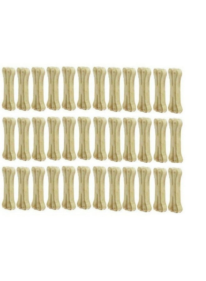 عظام الكلاب المصنوعة من الجلد الخام مقاس 3 بوصات - عبوة من 36 قطعة - Image 1