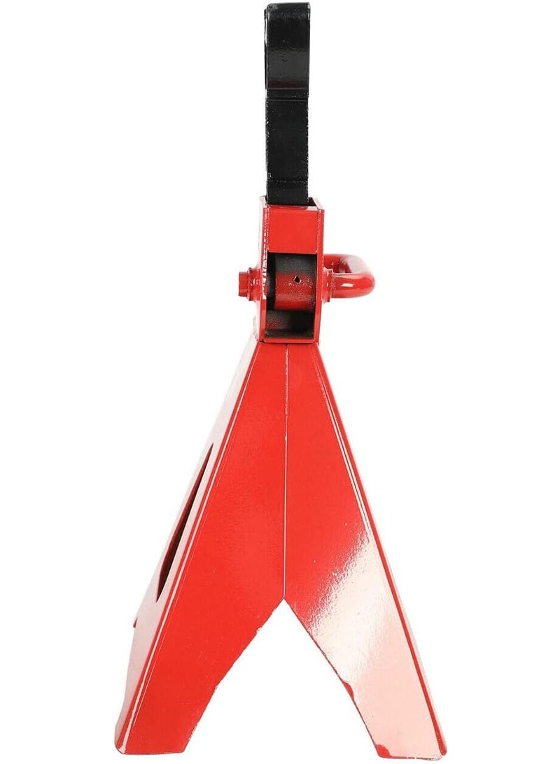 3 Ton (6,000 LBs) Automotive Jack Stands, Heavy Duty Steel Car Lifting Stand for Garages, Repair Shops, Adjustable Height 14.6"-24", Red, 1 Pair - Image 2