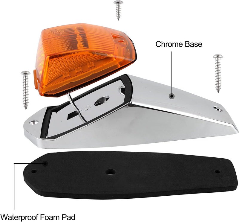 Jamarco 5Pcs Amber LED Truck Cab Marker Lights - Image 4