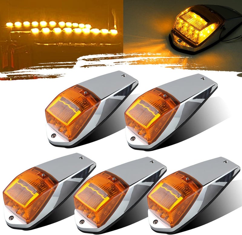 Jamarco 5Pcs Amber LED Truck Cab Marker Lights - Image 1