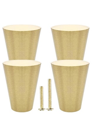 4Pcs Solid Brass Knobs Brushed Gold Pure Copper Cone Decorative Mid-Century Modern Style Handles for Kitchen Cabinet Drawer Dresser - pzsku/ZB63B8F607FBFAC4952B2Z/45/_/1698731844/40d9dcbf-ce4a-493b-8c29-4e30e8ed7b9f